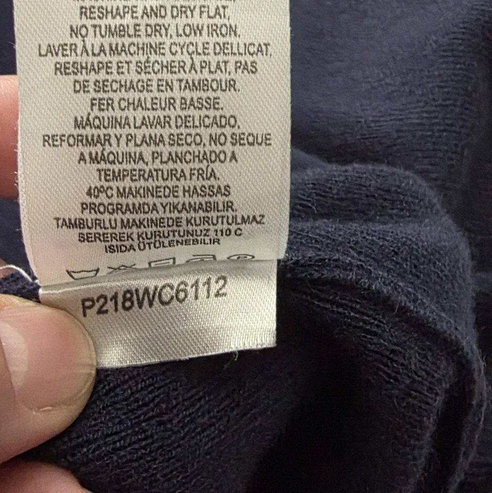 TIBI Wool Blend Navy Blue Button Down Long Cardigan Size M. - Picture 12 of 14